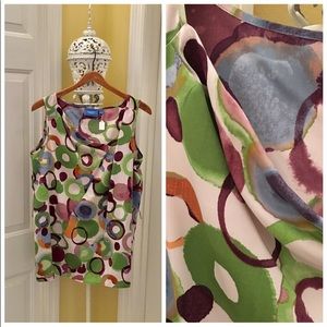 🌹NWOT Vera Wang Top, multicolor very stylish.